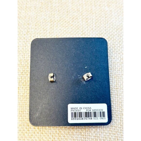 J.Crew Beaded Round Orb Stud Earrings in Blue - PreOwned - Picture 3 of 3